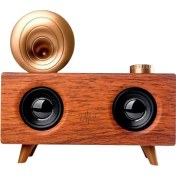 Resim Zero Land Techmrt Gramafon Nostaljik Radyo Yüksek Ses Kalitesi USB Tf Kart Aux 