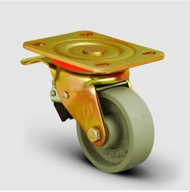 Resim ED01VKV150F Döner Tablalı Döküm Tekerlek Çap:150 Ağır 