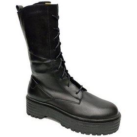 Resim Dr.flexer 222301-565 Hakiki Deri Anatomik Kadın Bot Siyah 