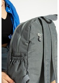 Resim Klinkır Kadın Sırt Çantası Hafif Su İtici Kumaş Günlük Kullanım İçin İdeal 37 27 Cm Anne Bebek Çanta Gri 