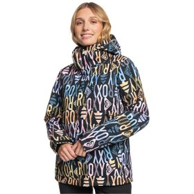 Resim Roxy Kadın Snowboard Ceketi Jetty JK Siyah/Yeşil 