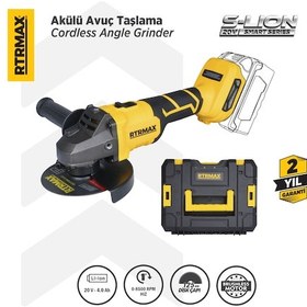 Resim Rtrmax RTS5050B Şarjlı Avuç Taşlama Makinası Kömürsüz 125 mm 8.500 Rpm - Akü Hariç 