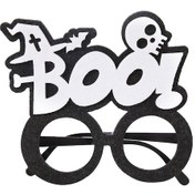 Resim Cadılar Bayramı Dekorasyon Komik Gözlük Parti İskelet Örümcek Korku Sahne Alfabe Kafatası 