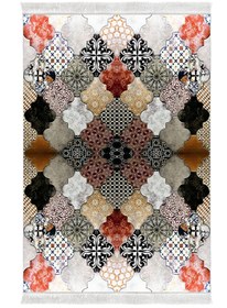 Resim Alanur Home Eko Trend Djt Yıkanabilir Kaymaz Taban 3 Lü Yatak Odası Takımı Mu120 Patchwork Renkli 