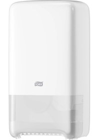 Resim Tork Çift Rulo Hazneli Tuvalet Kağıdı Dispanseri Beyaz Beyaz 