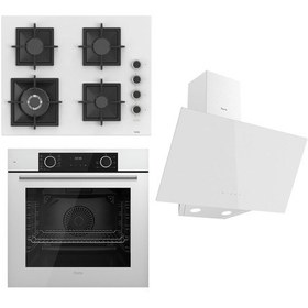 Resim Ferre Flameart SC Serisi SC406-WFA - XE63CB - D078 Beyaz Ankastre Set 