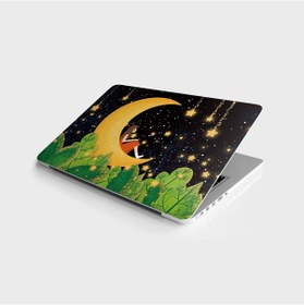 Resim Laptop Sticker Bilgisayar Notebook Pc Kaplama Etiketi Ay Yıldız Kız 