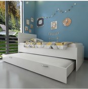 Resim Myniture Home & Living Trend Yavrulu Karyola Q4010-1 Beyaz Beyaz 