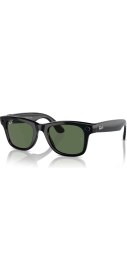 Resim Braventa Collection Meta Ray-Ban Wayfarer Akıllı Gözlük Parlak Siyah G15 Yeşil RW4006 