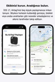 Resim L'eDoren iTag Akıllı Takip Cihazı - İphone mu Bul Uygulamasıyla Çalışır Apple ile uyumlu 