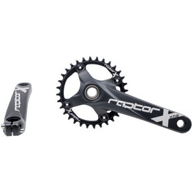 Resim Shimano Raptor A28z-as322 Tekli Aynakol+orta Göbek 32t 170mm Siyah 260171 Siyah 