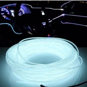 Resim 2 Metre 12V Beyaz İp Neon İp Led Araç İçi Neon Led 