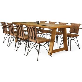 Resim Neiwel Dove Doğal Ahşap Toplantı Masası x 80 x 240 Açık Ceviz 