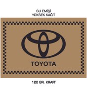 Resim duha trend 35x50 120 Gr. Kraft Kağıt Oto Paspası Toyota Yatay 100 Adet 