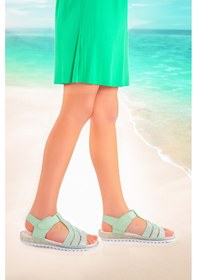 Resim Kiko Kids Kız Çocuk Sandalet Arz 2354 Mint Yeşili 