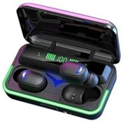 Resim UCUZTEKNO Fuchsia E10 Bluetooth Kulaklık Powerbankli Led Işıklı LCD Göstergeli BT V5.3 TWS Kulaklık 