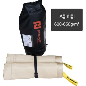 Resim Nivofire Beta-DIN SPEC 91489 Sertifikalı Elektrikli Araç Yangın Battaniyesi 6X8M 