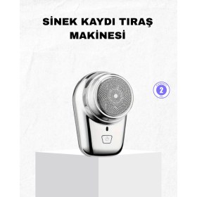Resim HERŞEYBURDAMODA Mini Tıraş Makinesi - Taşınabilir, Şarjlı, Hassas Kesim, ve Dayanıklı Tasarım 