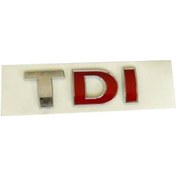 Resim Genel Markalar Vw Tdı Iki Kırmızı Bagaj Yazısı Logo Şilt 3b0853675ac 