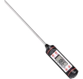 Resim Temiz Pazar Dijital Gıda Sıcaklık Ölçer Termometre 