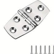 Resim Paslanmaz Çelik Tekne Menteşeleri Deniz Sınıfı Menteşeler, 3 X1.5 İnç (76X38 Mm), Ağır Hizmet Tipi 316 Paslanmaz Çelik Vidalarla Birlikte 