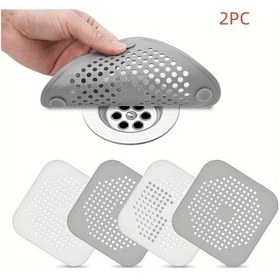 Resim Sunshine011 Gri + Beyaz Saç Filtresi Tıkanma Önleyici Banyo Küvet Lavabo Duş 