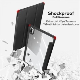 Resim coofbe Xiaomi Mi Pad 5 - 5 Pro Kılıf Kalem Yerli Bölmeli Xiaomi Mi Pad Tablet Kılıfı 