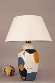Resim Artemisentre Handmade Dekoratif Seramik Abajur - Modern Tek Başlıklı Tasarım, 50 cm Yükseklik, E27 Uyumlu Aydınlatma, A Enerji Sınıfı Kullanım, Dayanıklı Seramik Gövde, Salon ve Yatak Odası İçin Şık M 