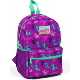Resim Coral High Kids Koyu Pembe Peri Desenli İki Bölmeli Yuva Sırt Çantası 