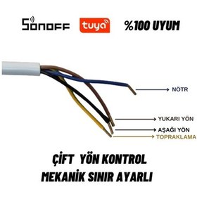 Resim Tuya - Sonoff Uyumlu Stor Perde Motoru 