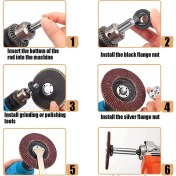 Resim Açı Öğütücü Uzatma Biyel, M10 Dişli Döner Parlatıcı (Yurt Dışından) 