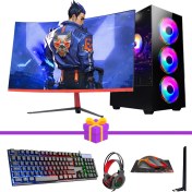 Resim Game Case Ramtech Fullforce FF541 İ5-10400F 16GB Ram 256GB SSD 1tb HDD RTX3050/8GB 23.6curved Monitör Oyuncu Masaüstü Bilgisayar 