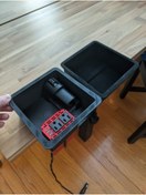 Resim Lucest Tesla Model 3 Uyumlu Arka Merkez Konsolu 120V Outlet Inverter Montajı (Plastik Aparattır!!!) 