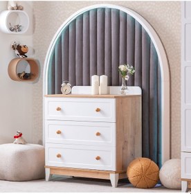 Resim Şifonyer, Berlin 3 Çekmeceli Şifonyer - Ceviz 