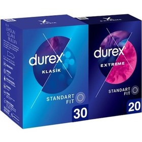 Resim Durex Extreme 20'li + Klasik Prezervatif 30'lu 