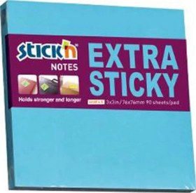 Resim Stıckn 76x76 Neon Mavi 90 Yp. Extra Yapışkanlı Not Kağıdı 