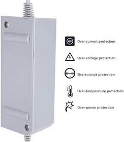 Resim Wii için Asixx Şarj Cihazı, Wii için Güç Adaptörü Kablosu, 110-240V (AB) 