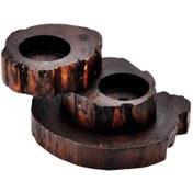 Resim Suntek Ahşap Mumluk Rustik Ahşap Suşi Masa Oteli Için Servis 