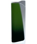 Resim Bıyıklı Tobacco Tek Torch Jet Alev Çakmak - Mat Krom/Yeşil 