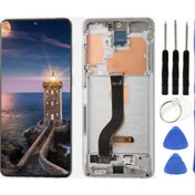 Resim Te Samsung Uyumlu S20 Plus G986 Uyumlu Çıtalı Lcd Ekran Beyaz +tamir Seti 
