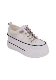 Resim Guja 24y345-10 Kadın Kalın Taban Gizli Ökçeli Sneaker Ayakkabı Beyaz 