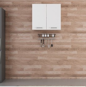 Resim Minar Mutfak Üst Modül 2dk1r 80cm Dolap Beyaz - B1 
