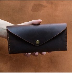 Resim Craft And Luna El Yapımı Hakiki Deri El Çantası Clutch - Günlük Kullanım 