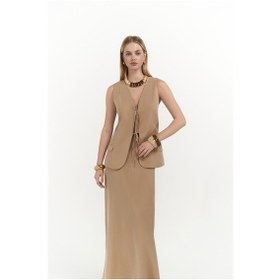 Resim Mai Collection Mai Studios Co. Korben Yelek Etek Vizon Takım Vizon 
