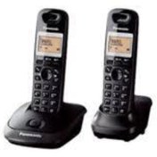 Resim Panasonic KX-TG2512 Çift Ahizeli Dect Telefon Siyah STOKTAN AYNI GÜN KARGO GARANTİLİ