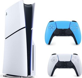 Resim Sony Playstation 5 Slim CD'Lİ +2. Mavi Dualsense Oyun Konsolu 