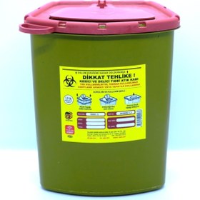 Resim TELKAR 150 Adet 1,3 lt Mini Kesici Ve Delici Tıbbi Enfekte Atık Kutusu 