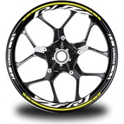 Resim Neon Sarı Yamaha R1 Takım Jant Sticker Etiket 