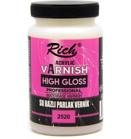 Resim Rich Vernik Su Bazlı Parlak High Gloss 250 Cc Kavanoz 250-2520 
