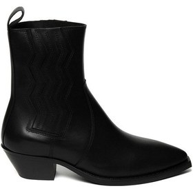 Resim Bestello Bağcıksız Neolit Taban Western Bot 332-08 Kadın Bot Siyah 